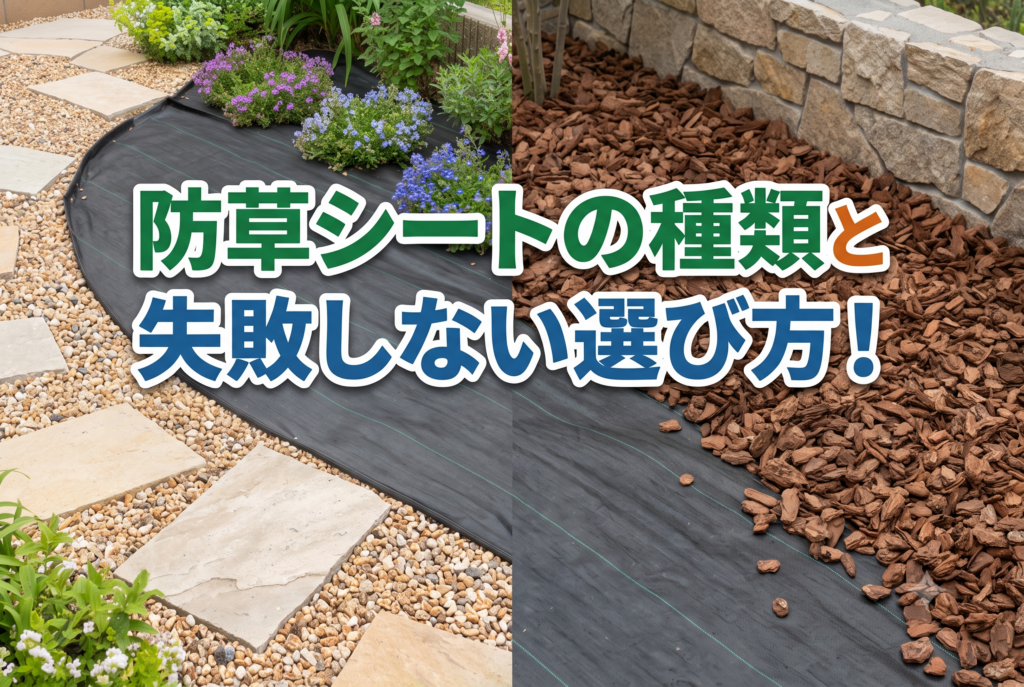 防草シートの種類と失敗しない選び方！不織布・織布の違いから施工の注意点まで解説